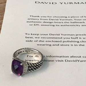 David Yurman size 5, Amethyst Wheaton ring 👸🏼